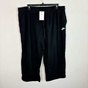 Nike Sportswear Club Fleece Women Mid-Rise Wide-Leg Sweatpant Black Plus Size 3X
